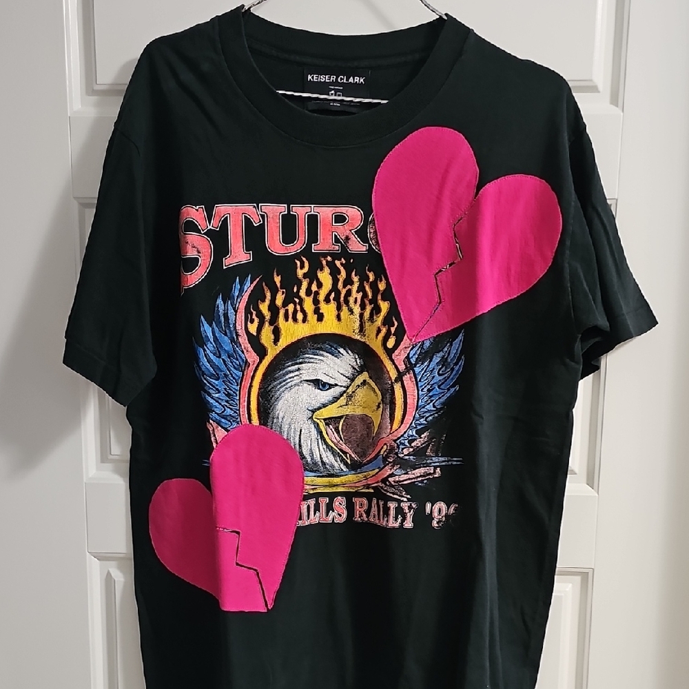 Black and Pink Graphic Tee